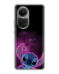 Чохол для OPPO Reno 10 з картинкою «Неоновий Stitch»