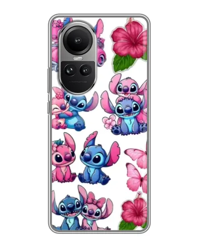 Чехол для OPPO Reno 10 с картинкой «Стикеры Stitch и Angel» Чехол для OPPO Reno 10 с картинкой «Стикеры Stitch и Angel»