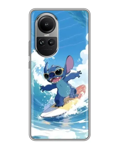 Чехол для OPPO Reno 10 с картинкой «Стич на волне» Чехол для OPPO Reno 10 с картинкой «Стич на волне»