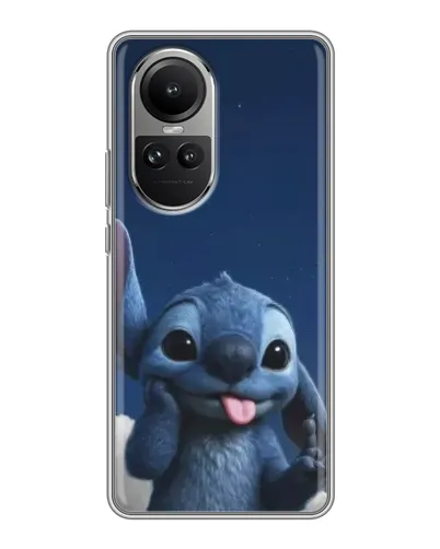 Чехол для OPPO Reno 10 с картинкой «Стич в облаках» Чехол для OPPO Reno 10 с картинкой «Стич в облаках»