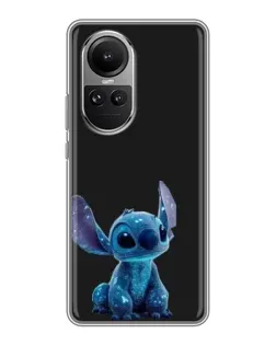 Чохол для OPPO Reno 10 з картинкою «Стіч на чорному»