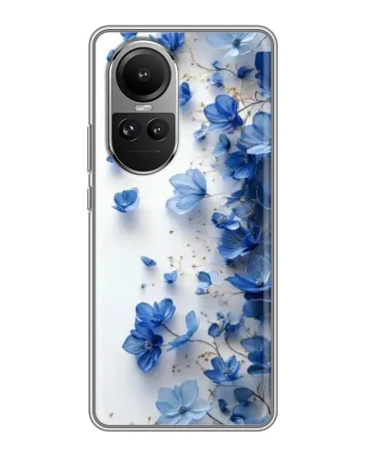 Чохол для OPPO Reno 10 з картинкою «Блакитний квітковий каскад» Чохол для OPPO Reno 10 з картинкою «Блакитний квітковий каскад»