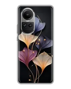 Чохол для OPPO Reno 10 з картинкою «Лілові квіти грації»