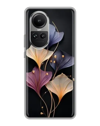 Чохол для OPPO Reno 10 з картинкою «Лілові квіти грації» Чохол для OPPO Reno 10 з картинкою «Лілові квіти грації»