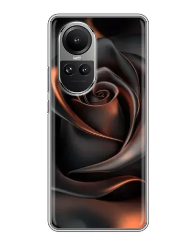 Чохол для OPPO Reno 10 з картинкою «Шовкова чорна троянда» Чохол для OPPO Reno 10 з картинкою «Шовкова чорна троянда»
