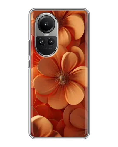 Чохол для OPPO Reno 10 з картинкою «Помаранчева макро квітка» Чохол для OPPO Reno 10 з картинкою «Помаранчева макро квітка»