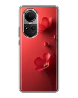 Чохол для OPPO Reno 10 з картинкою «Макові суцвіття»