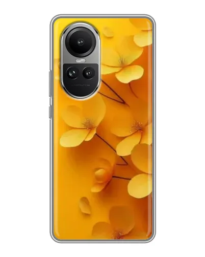 Чохол для OPPO Reno 10 з картинкою «Золоті пелюстки» Чохол для OPPO Reno 10 з картинкою «Золоті пелюстки»