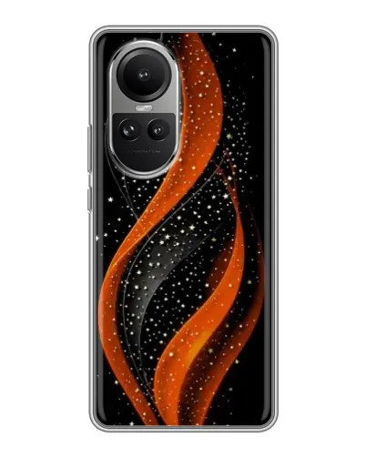 Чохол для OPPO Reno 10 з картинкою «Вогняна зоряна хвиля»