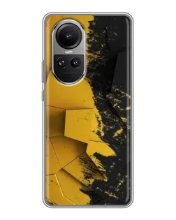 Чохол для OPPO Reno 10 з картинкою «Золоті уламки геометрії»