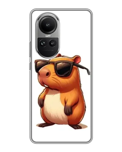 Чехол для OPPO Reno 10 с картинкой «Капибара в очках» Чехол для OPPO Reno 10 с картинкой «Капибара в очках»