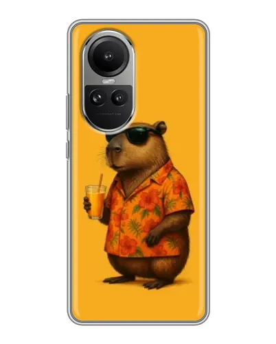 Чехол для OPPO Reno 10 с картинкой «Капибара на отдыхе» Чехол для OPPO Reno 10 с картинкой «Капибара на отдыхе»