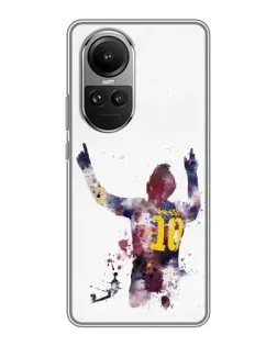 Чехол для OPPO Reno 10 с картинкой «Акварельный Месси Барселона» Чехол для OPPO Reno 10 с картинкой «Акварельный Месси Барселона»