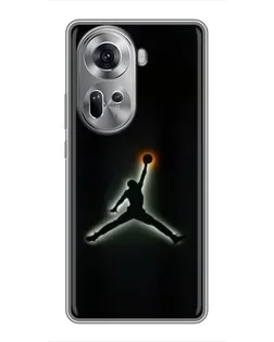 Чехол для OPPO Reno 11 5G с картинкой «Jordan Gradient Logo» Чехол для OPPO Reno 11 5G с картинкой «Jordan Gradient Logo»