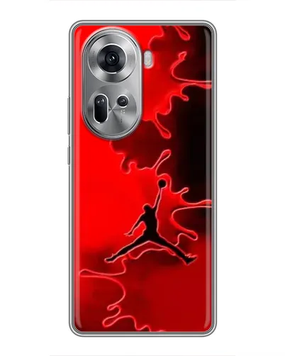 Чехол для OPPO Reno 11 5G с картинкой «Jordan Red Smoke» Чехол для OPPO Reno 11 5G с картинкой «Jordan Red Smoke»
