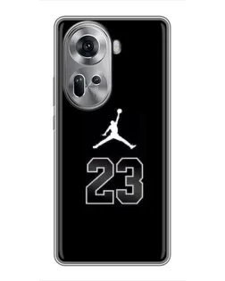 Чехол для OPPO Reno 11 5G с картинкой «Jordan Flight 23»
