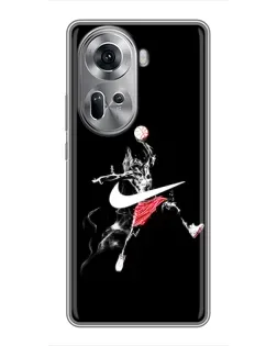 Чехол для OPPO Reno 11 5G с картинкой «Jordan Jumpman»