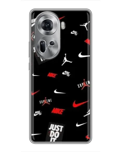 Чехол для OPPO Reno 11 5G с картинкой «Nike Mix Pattern» Чехол для OPPO Reno 11 5G с картинкой «Nike Mix Pattern»