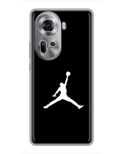 Чехол для OPPO Reno 11 5G с картинкой «Jordan Silhouette» Чехол для OPPO Reno 11 5G с картинкой «Jordan Silhouette»