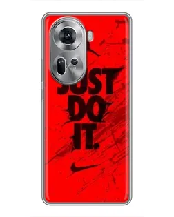 Чехол для OPPO Reno 11 5G с картинкой «Nike Just Do It»