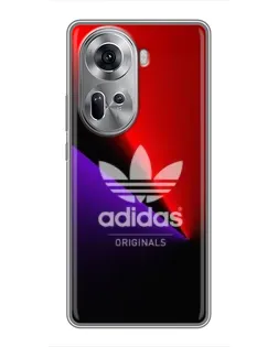 Чехол для OPPO Reno 11 5G с картинкой «Adidas Red Neon»