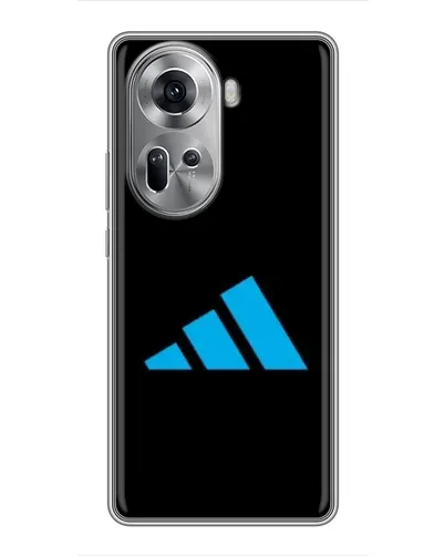 Чехол для OPPO Reno 11 5G с картинкой «Adidas Cyan Logo»