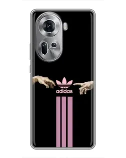 Чехол для OPPO Reno 11 5G с картинкой «Adidas Hands»