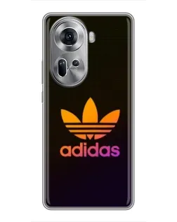Чехол для OPPO Reno 11 5G с картинкой «Градиент Adidas»