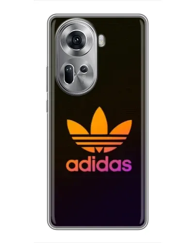 Чехол для OPPO Reno 11 5G с картинкой «Градиент Adidas»