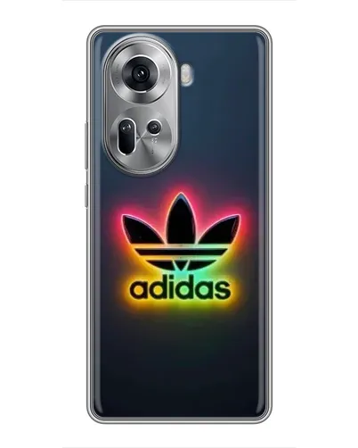 Чехол для OPPO Reno 11 5G с картинкой «Неоновый Adidas»