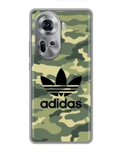 Чехол для OPPO Reno 11 5G с картинкой «Милитари стиль Adidas»