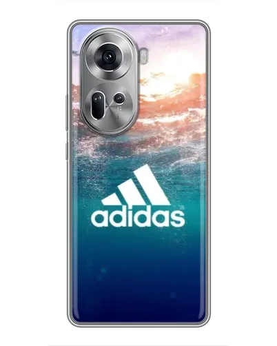 Чехол для OPPO Reno 11 5G с картинкой «Океанская глубина адидас»