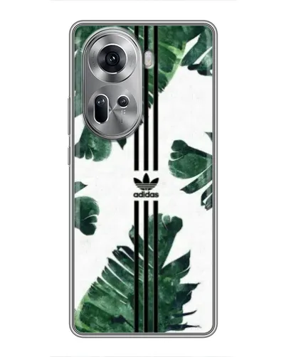Чехол для OPPO Reno 11 5G с картинкой «Пальмовые листья адидас»