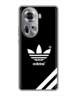 Чехол для OPPO Reno 11 5G с картинкой «Adidas с диагональными полосами»