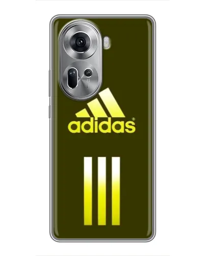 Чехол для OPPO Reno 11 5G с картинкой «Оливковый градиент Adidas»