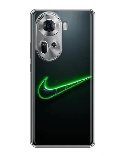 Чехол для OPPO Reno 11 5G с картинкой «Неоновый контур Nike» Чехол для OPPO Reno 11 5G с картинкой «Неоновый контур Nike»