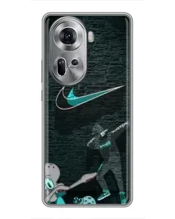 Чехол для OPPO Reno 11 5G с картинкой «Спортивный арт Nike» Чехол для OPPO Reno 11 5G с картинкой «Спортивный арт Nike»