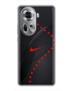 Чехол для OPPO Reno 11 5G с картинкой «Абстрактный дизайн Nike»