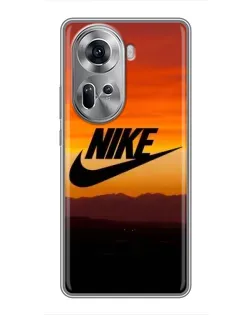 Чехол для OPPO Reno 11 5G с картинкой «Nike — вечерний горизонт»