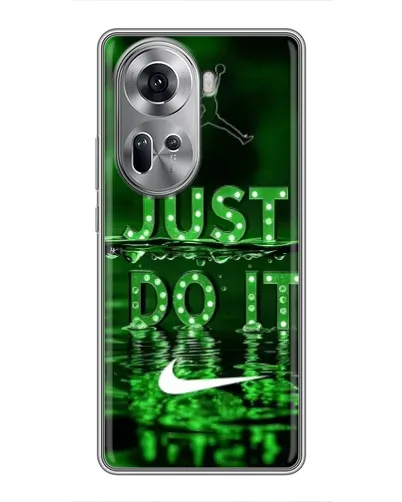 Чехол для OPPO Reno 11 5G с картинкой «Зеленый неоновый Nike» Чехол для OPPO Reno 11 5G с картинкой «Зеленый неоновый Nike»