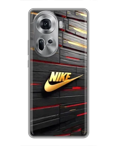 Чехол для OPPO Reno 11 5G с картинкой «Золотой Nike на металле» Чехол для OPPO Reno 11 5G с картинкой «Золотой Nike на металле»