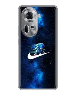 Чехол для OPPO Reno 11 5G с картинкой «Звездный путь Nike»