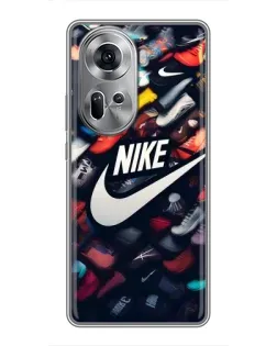 Чехол для OPPO Reno 11 5G с картинкой «Коллекция кроссовок Nike»