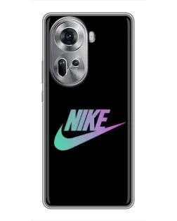 Чехол для OPPO Reno 11 5G с картинкой «Nike — городская ночь»