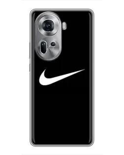 Чехол для OPPO Reno 11 5G с картинкой «Минималистический Найк» Чехол для OPPO Reno 11 5G с картинкой «Минималистический Найк»