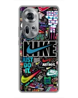 Чехол для OPPO Reno 11 5G с картинкой «Яркий коллаж Nike» Чехол для OPPO Reno 11 5G с картинкой «Яркий коллаж Nike»