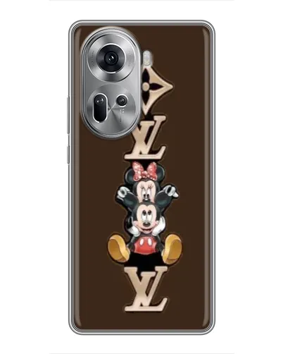 Чехол для OPPO Reno 11 5G с картинкой «LV и Микки Маус» Чехол для OPPO Reno 11 5G с картинкой «LV и Микки Маус»