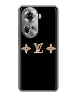 Чехол для OPPO Reno 11 5G с картинкой «Louis Vuitton — минимализм»