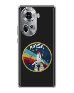 Чехол для OPPO Reno 11 5G с картинкой «NASA — эмблема миссии» Чехол для OPPO Reno 11 5G с картинкой «NASA — эмблема миссии»