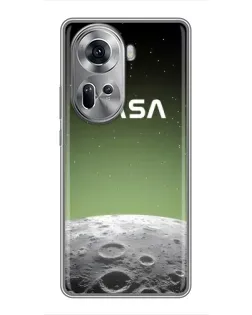 Чехол для OPPO Reno 11 5G с картинкой «NASA — лунный градиент»